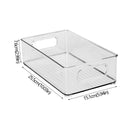 Caixas Organizadoras de Geladeira Caixa de Armazenamento de Alimentos de Geladeira Empilhável com Alça Ferramenta Organizadora de Freezer de Despensa de Plástico Transparente