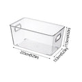 Caixas Organizadoras de Geladeira Caixa de Armazenamento de Alimentos de Geladeira Empilhável com Alça Ferramenta Organizadora de Freezer de Despensa de Plástico Transparente
