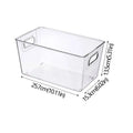 Caixas Organizadoras de Geladeira Caixa de Armazenamento de Alimentos de Geladeira Empilhável com Alça Ferramenta Organizadora de Freezer de Despensa de Plástico Transparente