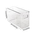 Caixas Organizadoras de Geladeira Caixa de Armazenamento de Alimentos de Geladeira Empilhável com Alça Ferramenta Organizadora de Freezer de Despensa de Plástico Transparente