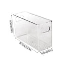 Caixas Organizadoras de Geladeira Caixa de Armazenamento de Alimentos de Geladeira Empilhável com Alça Ferramenta Organizadora de Freezer de Despensa de Plástico Transparente