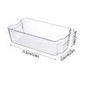 Caixas Organizadoras de Geladeira Caixa de Armazenamento de Alimentos de Geladeira Empilhável com Alça Ferramenta Organizadora de Freezer de Despensa de Plástico Transparente
