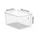 Caixas Organizadoras de Geladeira Caixa de Armazenamento de Alimentos de Geladeira Empilhável com Alça Ferramenta Organizadora de Freezer de Despensa de Plástico Transparente
