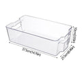 Caixas Organizadoras de Geladeira Caixa de Armazenamento de Alimentos de Geladeira Empilhável com Alça Ferramenta Organizadora de Freezer de Despensa de Plástico Transparente